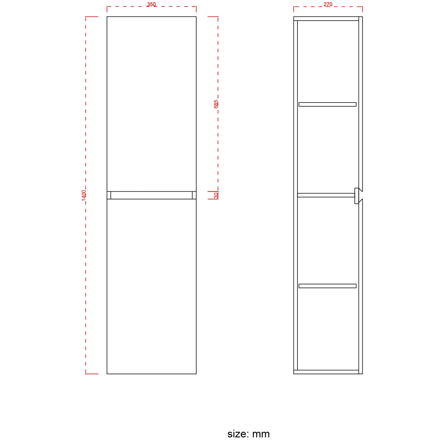 Badmöbel-Set AVALON 100 cm - Mit Hochschrank - Helles Eichenholz - Waschbecken Schwarz